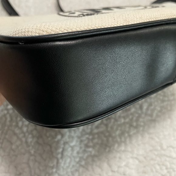 MICHAEL MICHAEL KORS Fulton Sport Large Canvas Crossbody Bag - Black & White - Picture 11 of 13